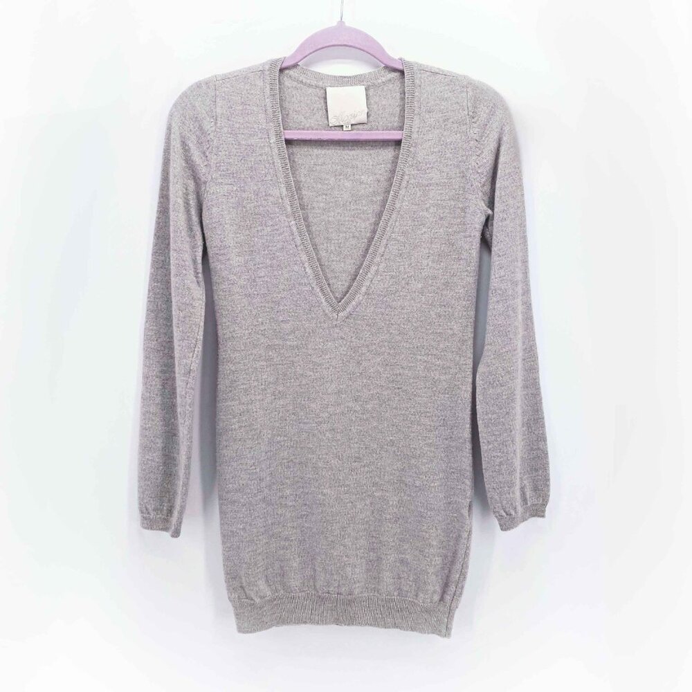 McGinn Deep V Neck Wool Sweater